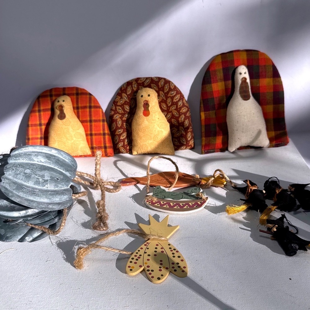 Unbranded Holiday Decor Lot Multi Excellent Primitive Farmhouse Autumn Mix